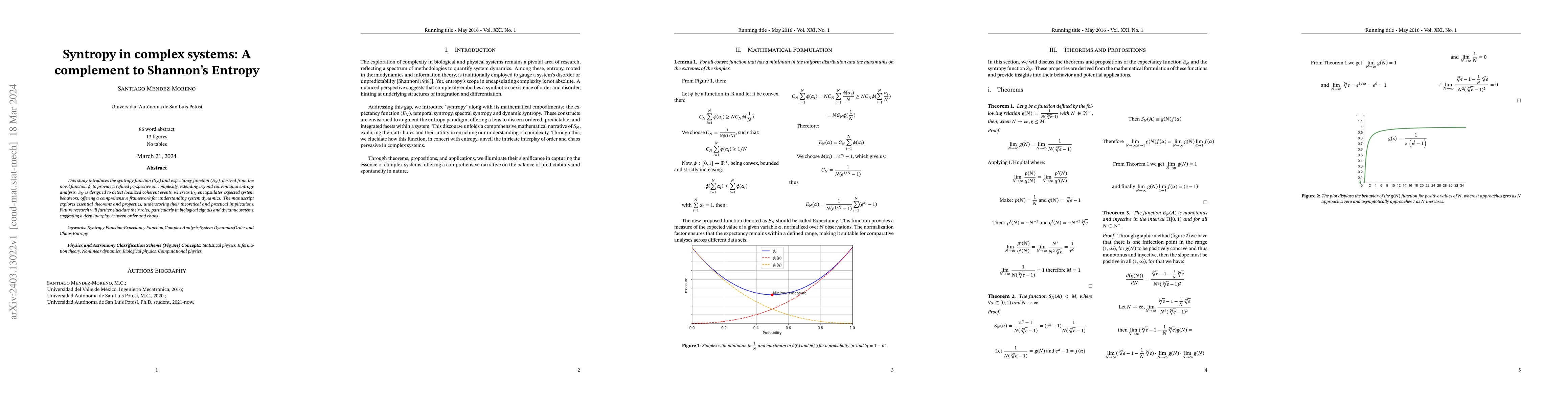 Thumbnail for Syntropy in complex systems: A complement to Shannon's Entropy