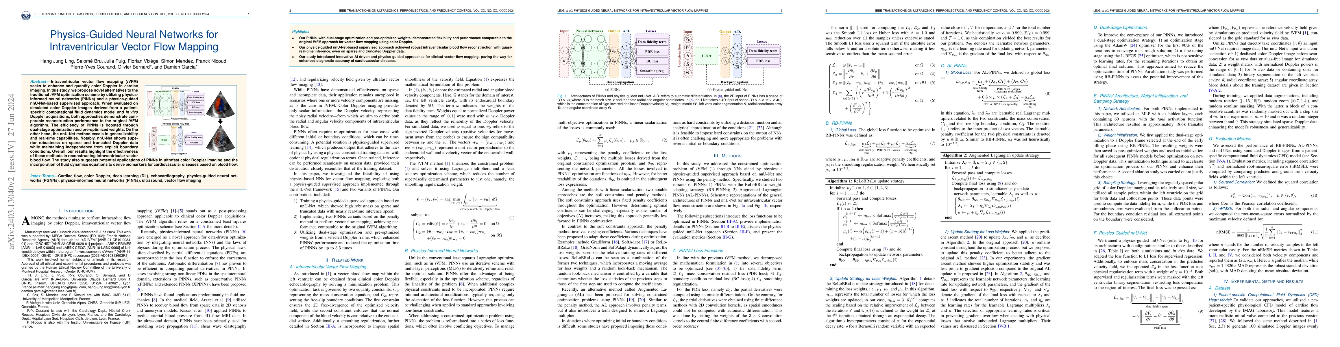 Thumbnail for Physics-Guided Neural Networks for Intraventricular Vector Flow Mapping
