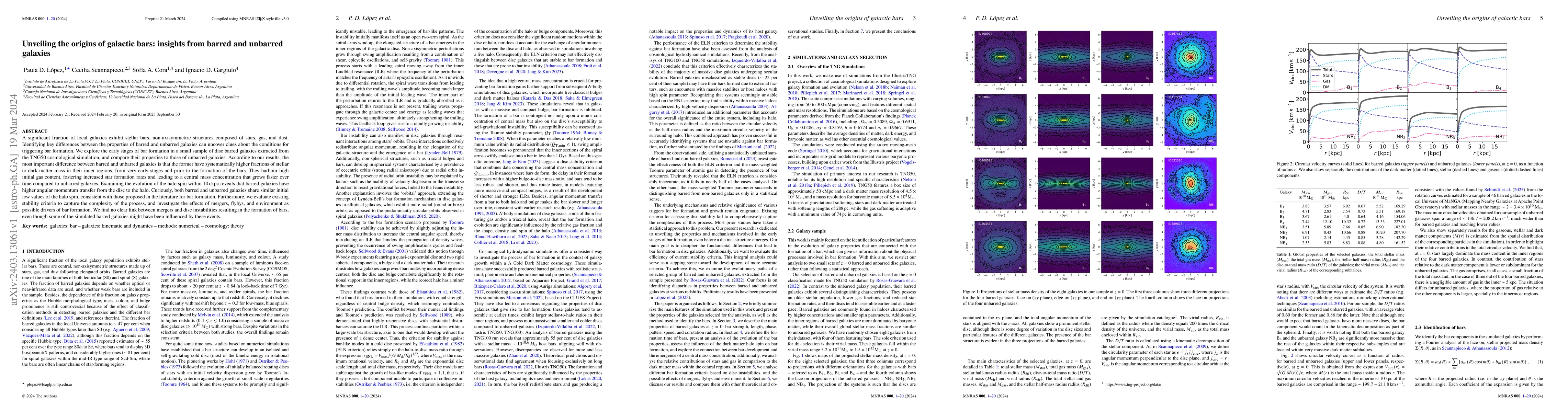 Thumbnail for Unveiling the origins of galactic bars: insights from barred and
  unbarred galaxies
