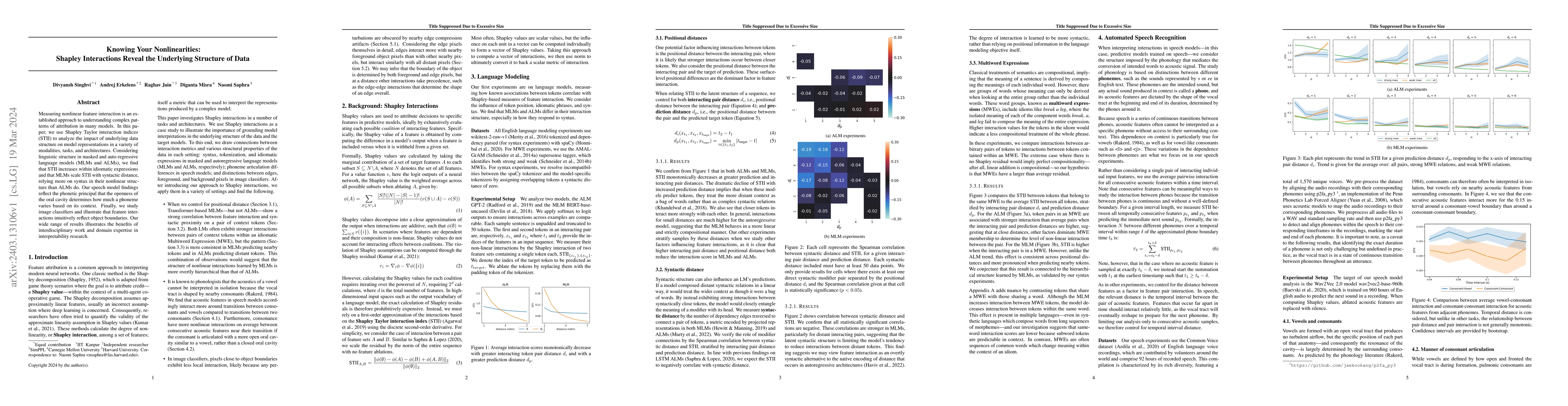Thumbnail for Knowing Your Nonlinearities: Shapley Interactions Reveal the Underlying
  Structure of Data