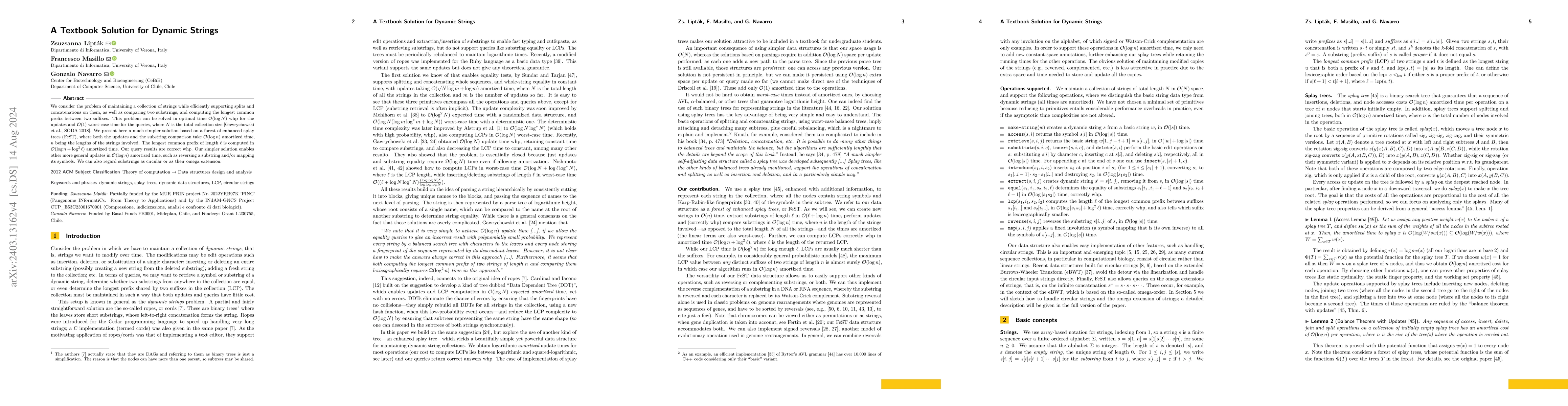 Thumbnail for A Textbook Solution for Dynamic Strings
