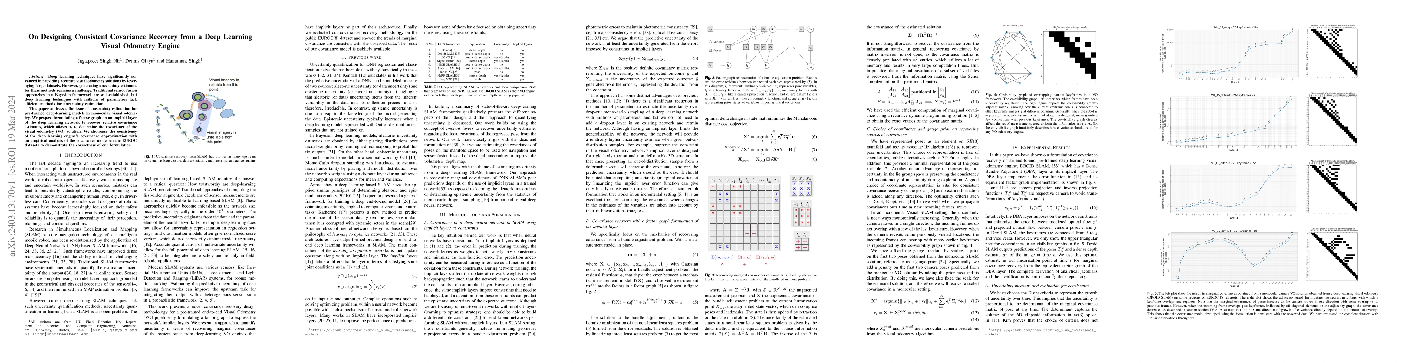 Thumbnail for On Designing Consistent Covariance Recovery from a Deep Learning Visual
  Odometry Engine