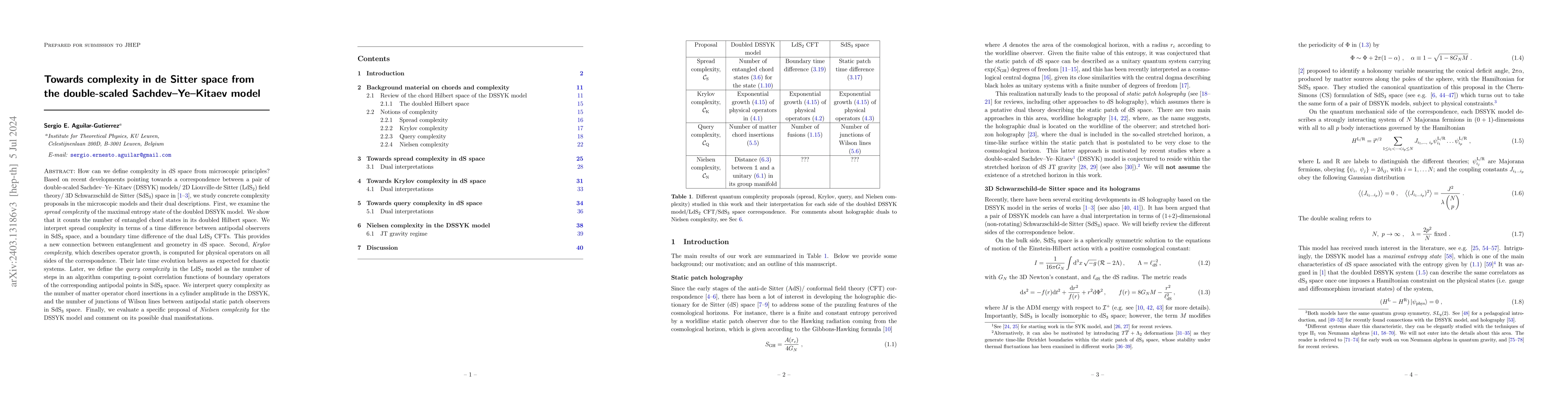 Thumbnail for Towards complexity in de Sitter space from the double-scaled
  Sachdev-Ye-Kitaev model