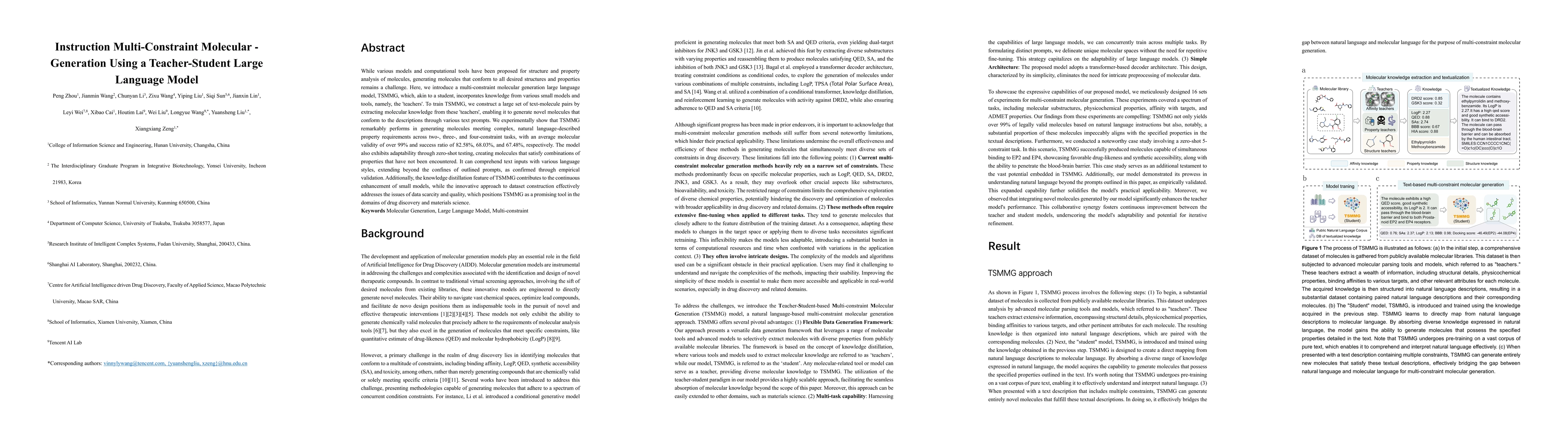 Thumbnail for Instruction Multi-Constraint Molecular Generation Using a
  Teacher-Student Large Language Model