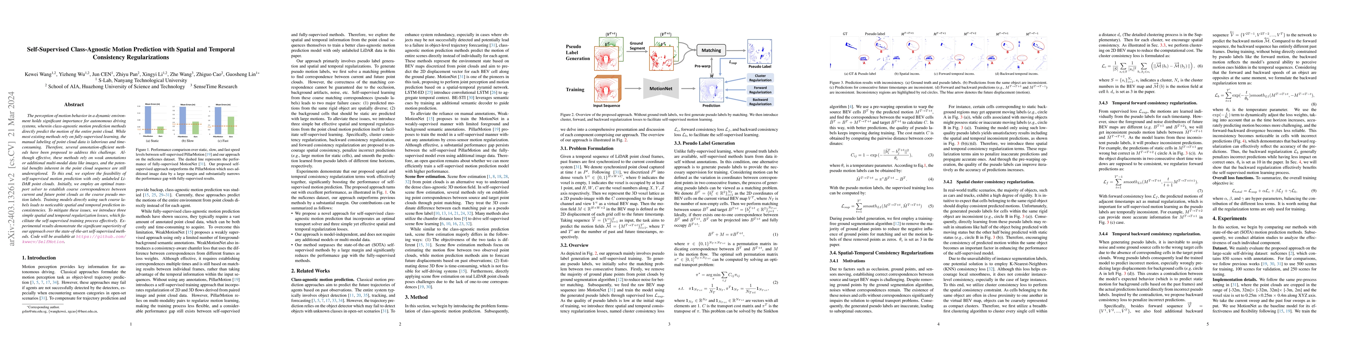 Thumbnail for Self-Supervised Class-Agnostic Motion Prediction with Spatial and
  Temporal Consistency Regularizations