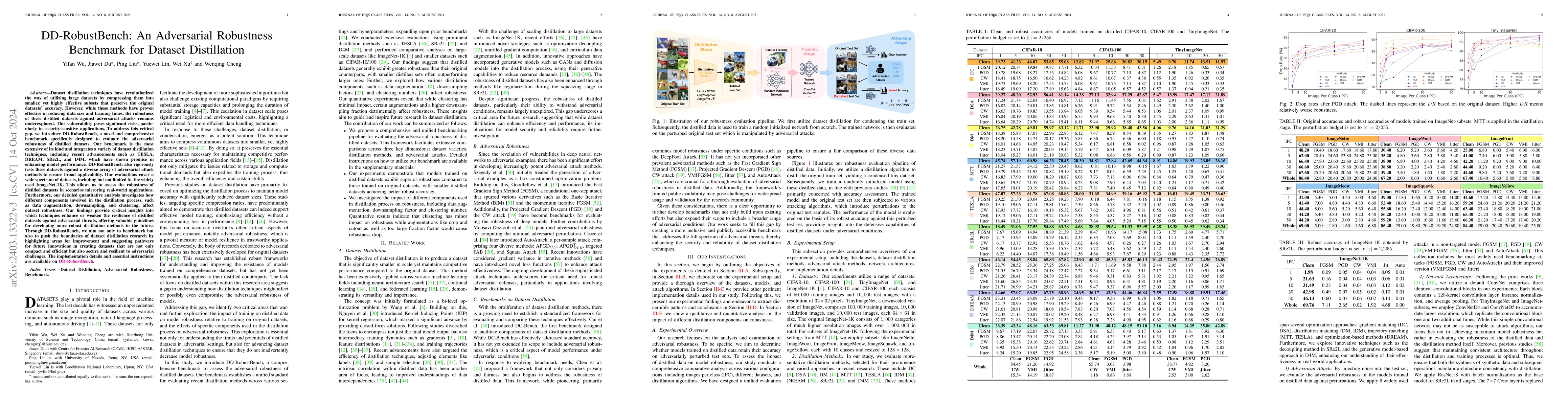 Thumbnail for DD-RobustBench: An Adversarial Robustness Benchmark for Dataset
  Distillation