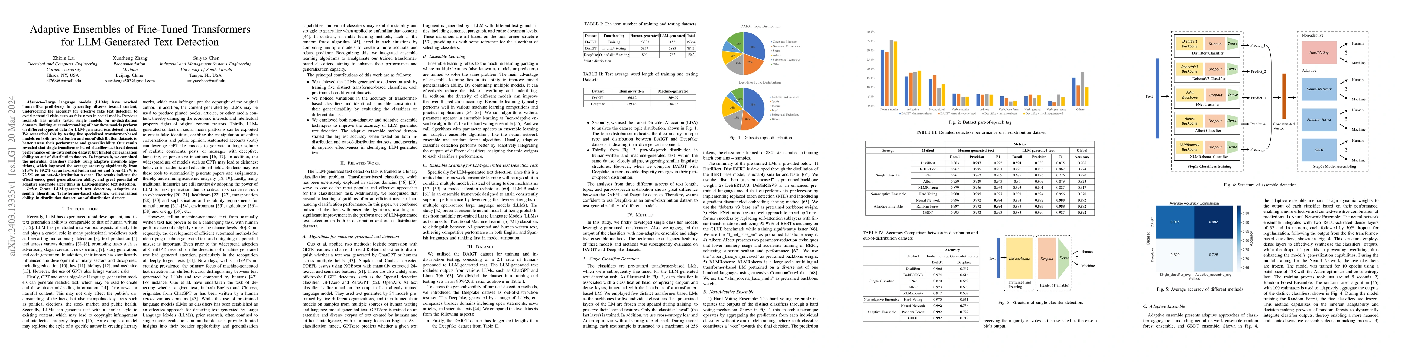 Thumbnail for Adaptive Ensembles of Fine-Tuned Transformers for LLM-Generated Text
  Detection