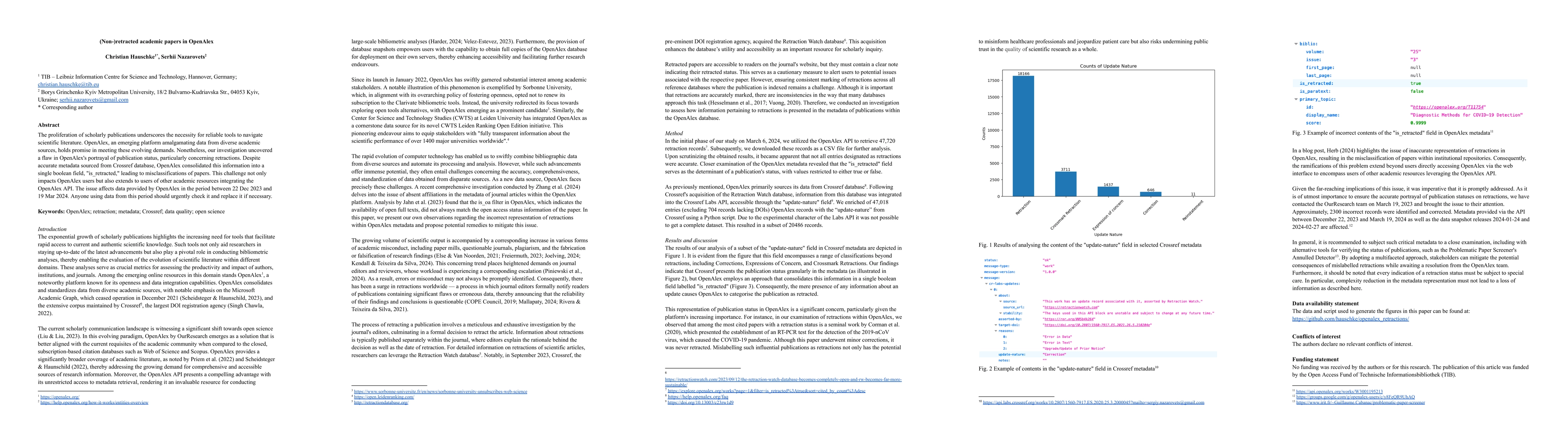 Thumbnail for (Non-)retracted academic papers in OpenAlex