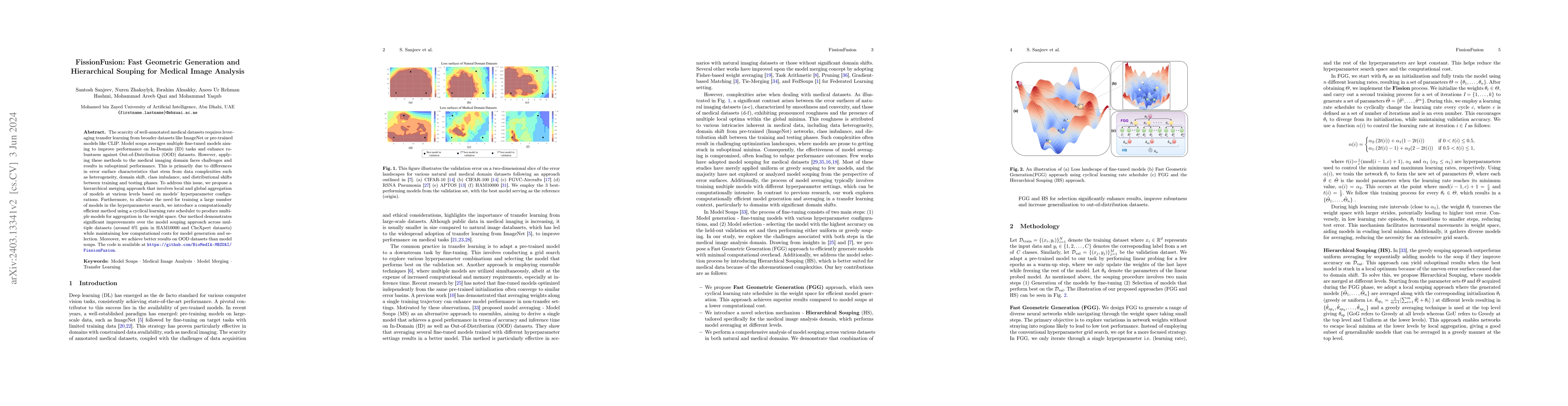 Thumbnail for FissionFusion: Fast Geometric Generation and Hierarchical Souping for
  Medical Image Analysis