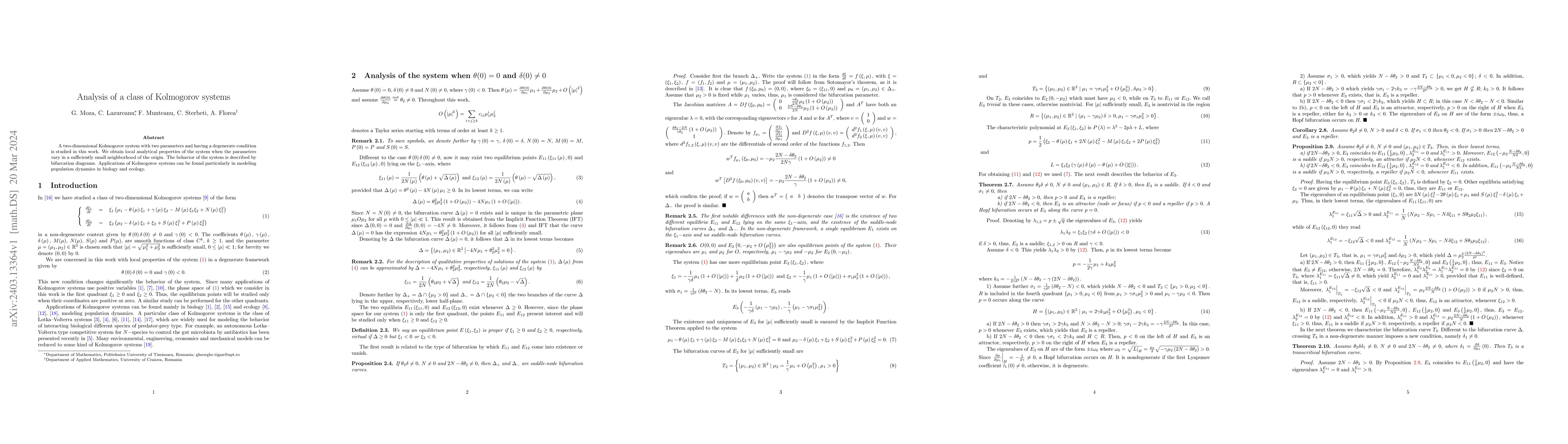 Thumbnail for Analysis of a class of Kolmogorov systems