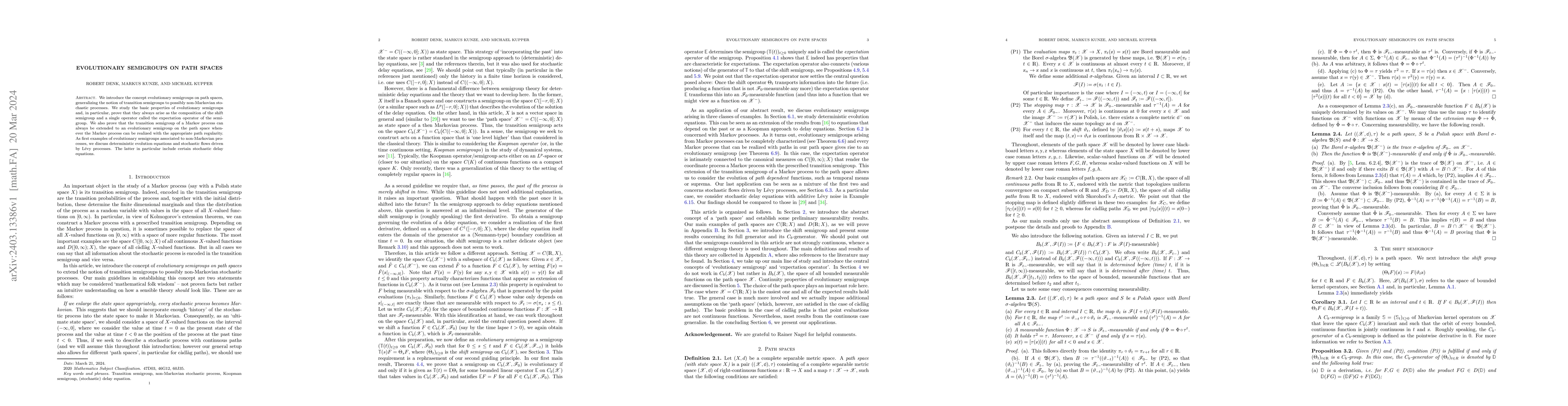 Thumbnail for Evolutionary semigroups on path spaces