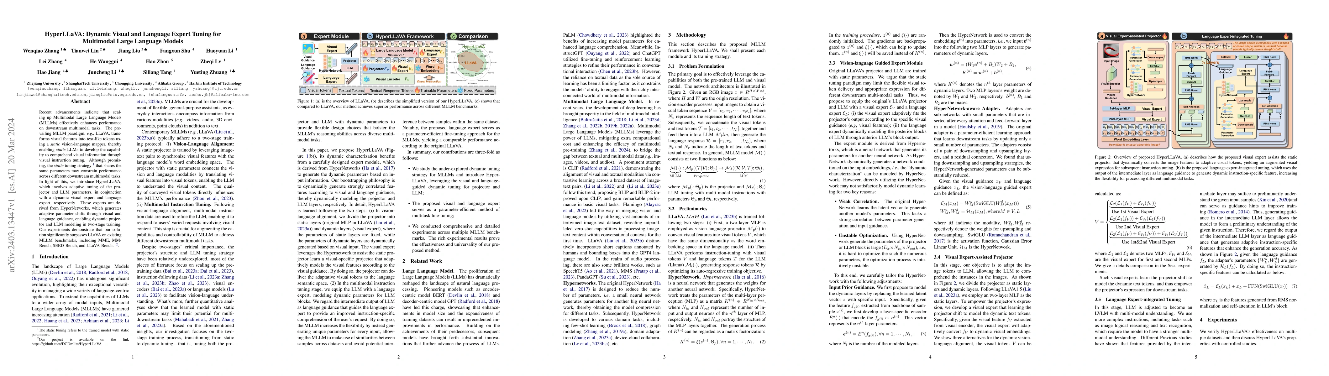 Thumbnail for HyperLLaVA: Dynamic Visual and Language Expert Tuning for Multimodal
  Large Language Models