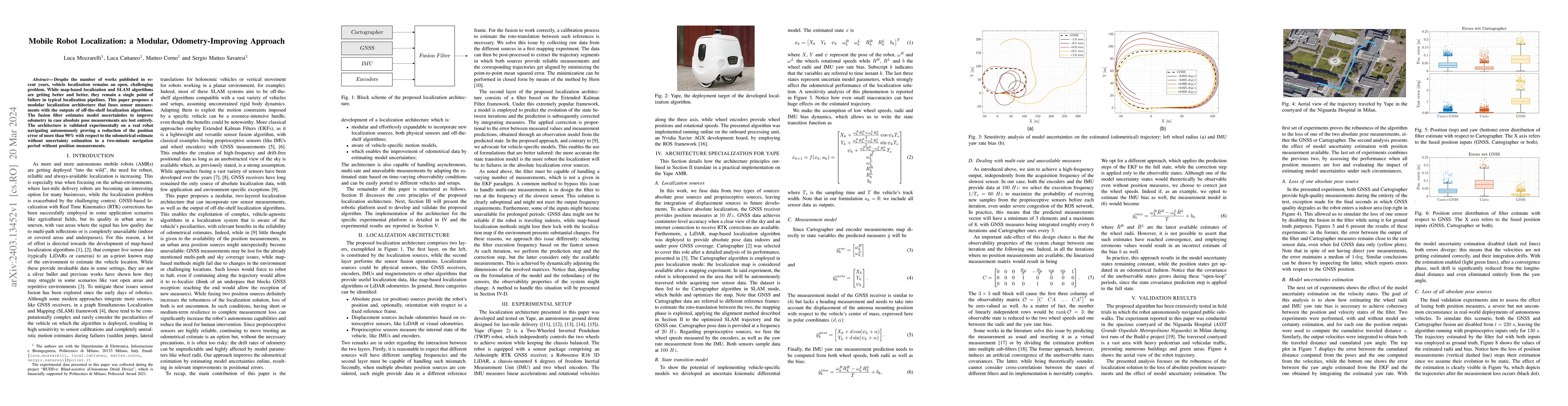 Thumbnail for Mobile Robot Localization: a Modular, Odometry-Improving Approach