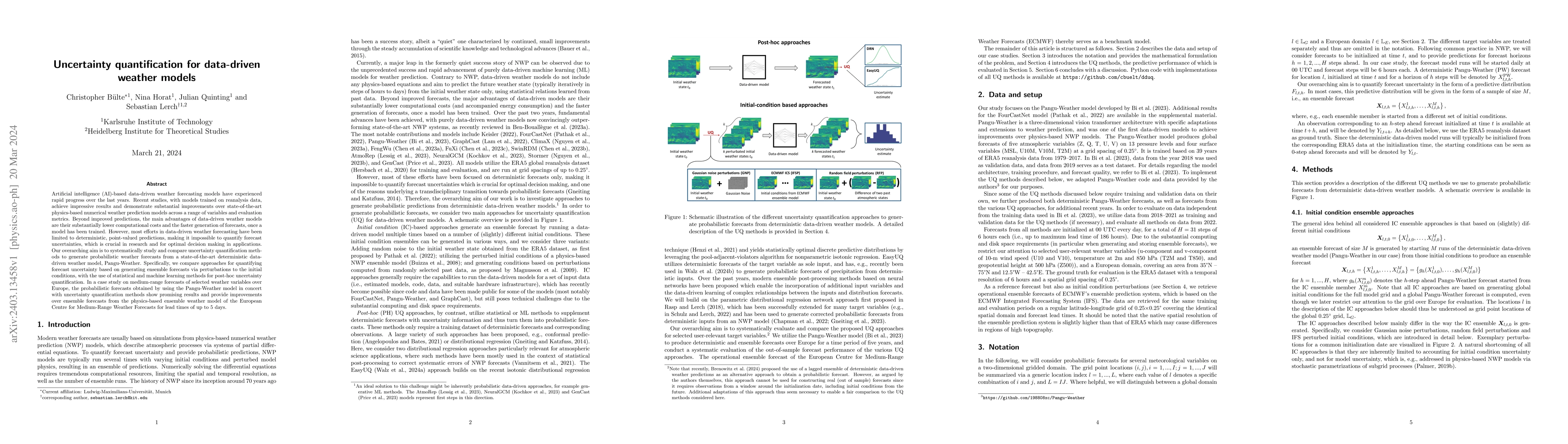 Thumbnail for Uncertainty quantification for data-driven weather models