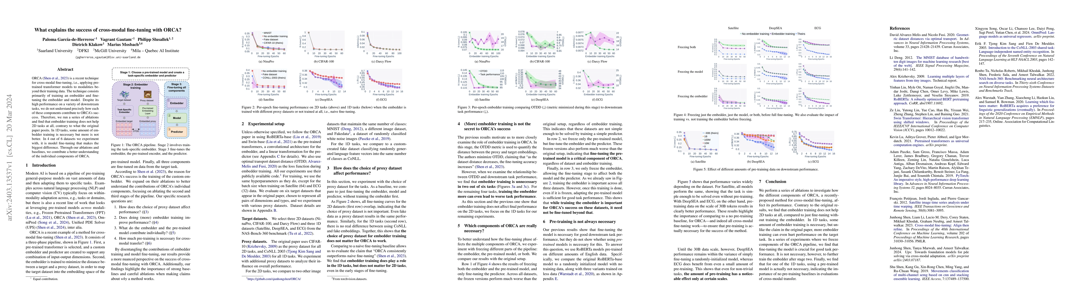 Thumbnail for What explains the success of cross-modal fine-tuning with ORCA?