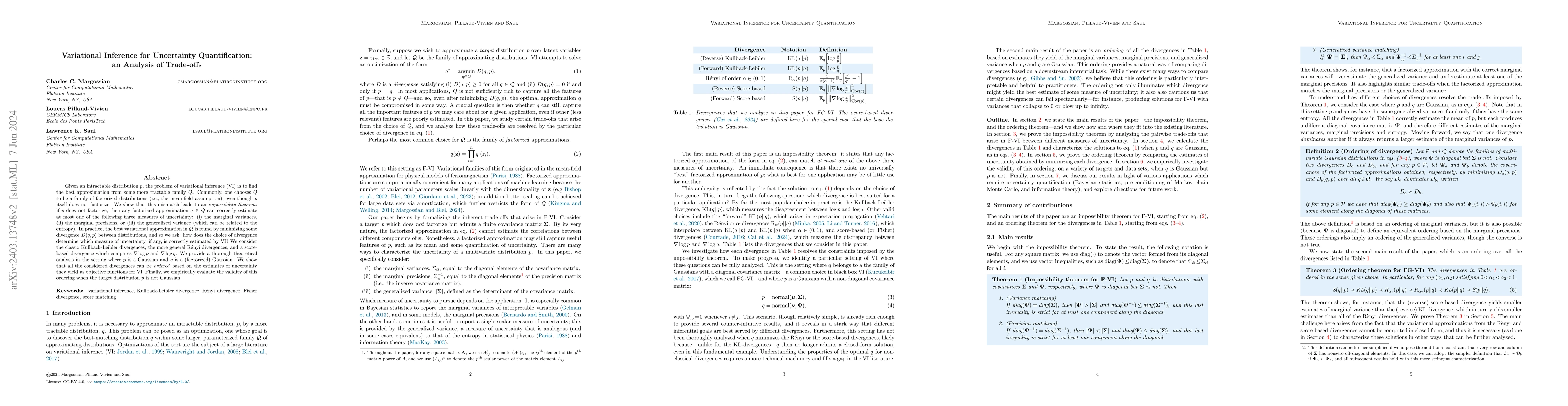 Thumbnail for Variational Inference for Uncertainty Quantification: an Analysis of
  Trade-offs