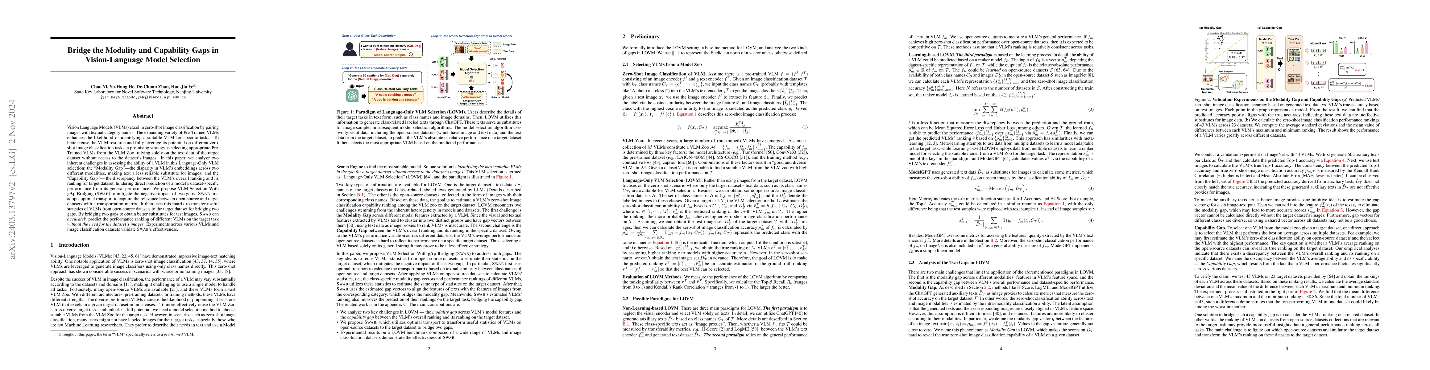Thumbnail for Bridge the Modality and Capacity Gaps in Vision-Language Model Selection