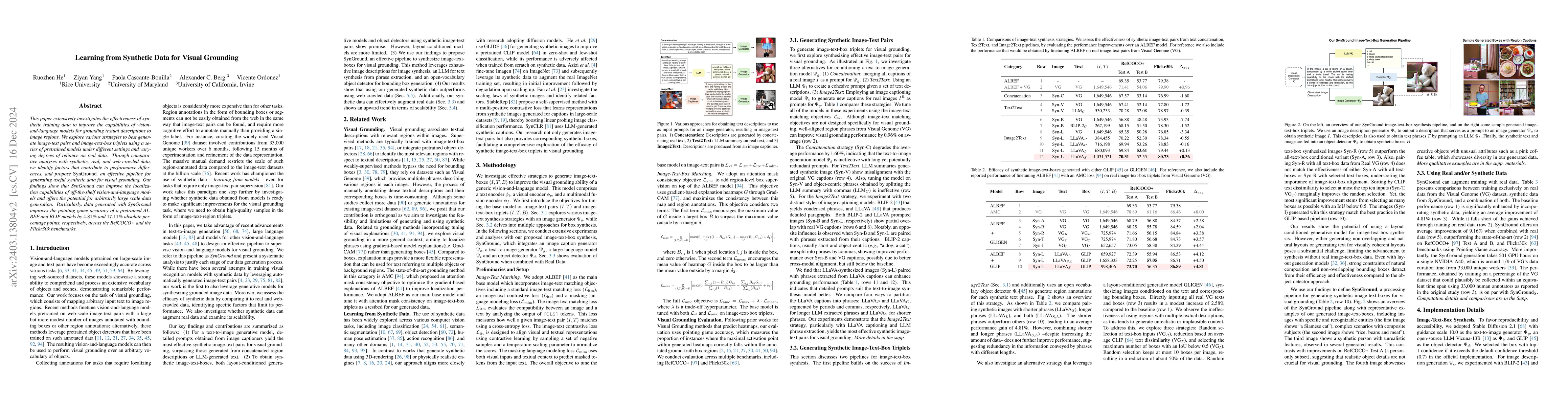Thumbnail for Learning from Models and Data for Visual Grounding