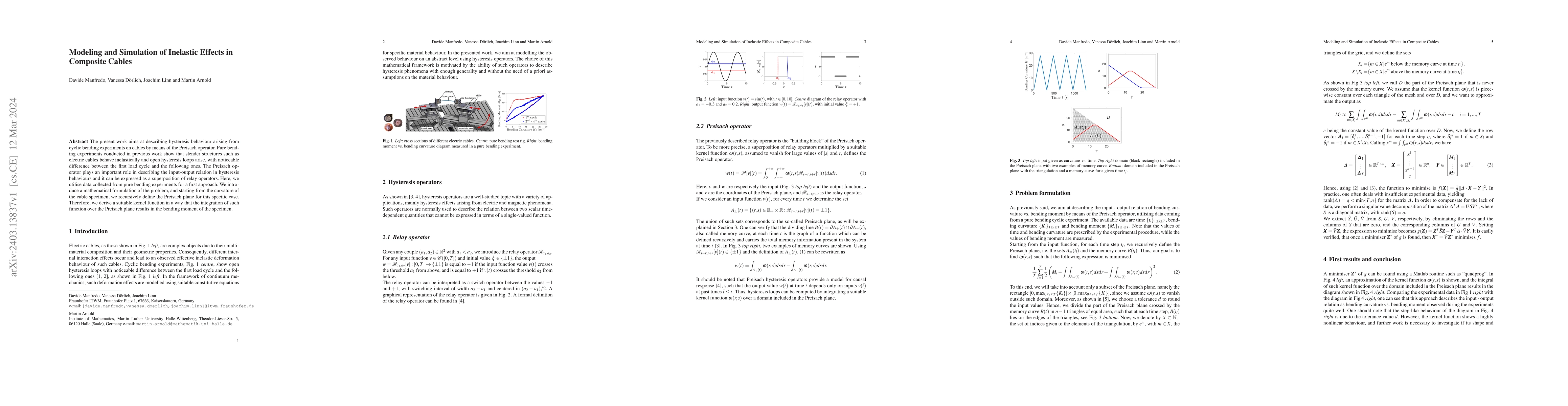 Thumbnail for Modeling and Simulation of Inelastic Effects in Composite Cables
