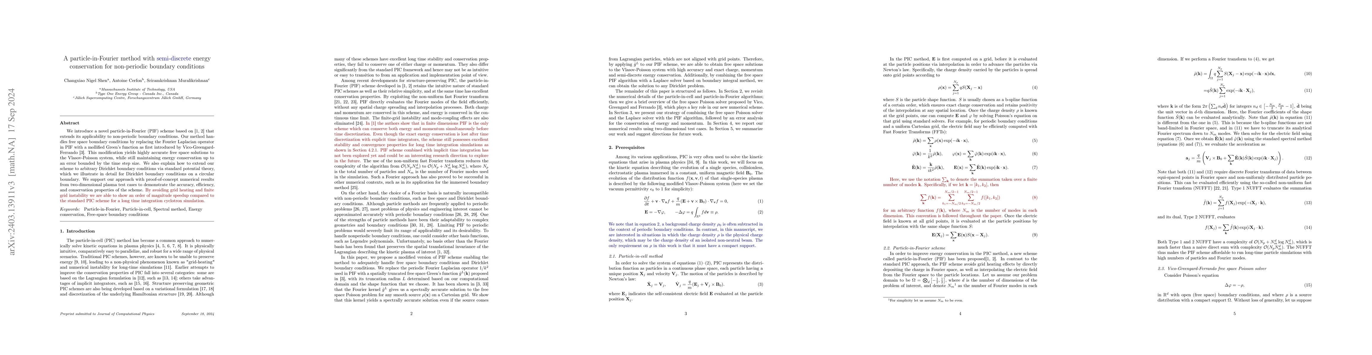 Thumbnail for A particle-in-Fourier method with energy conservation for non-periodic
  boundary conditions