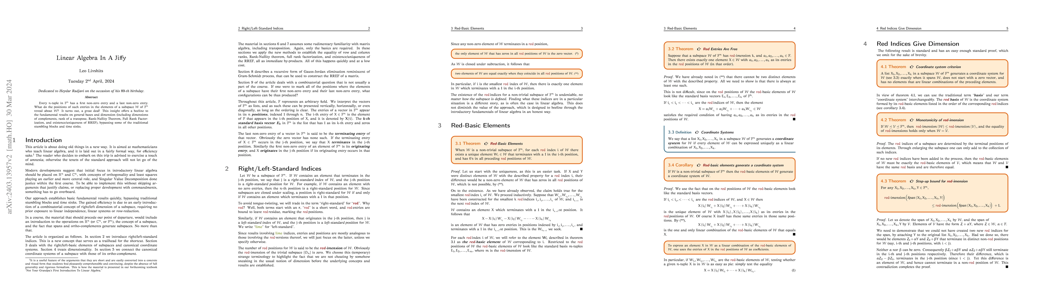Thumbnail for Linear Algebra In A Jiffy