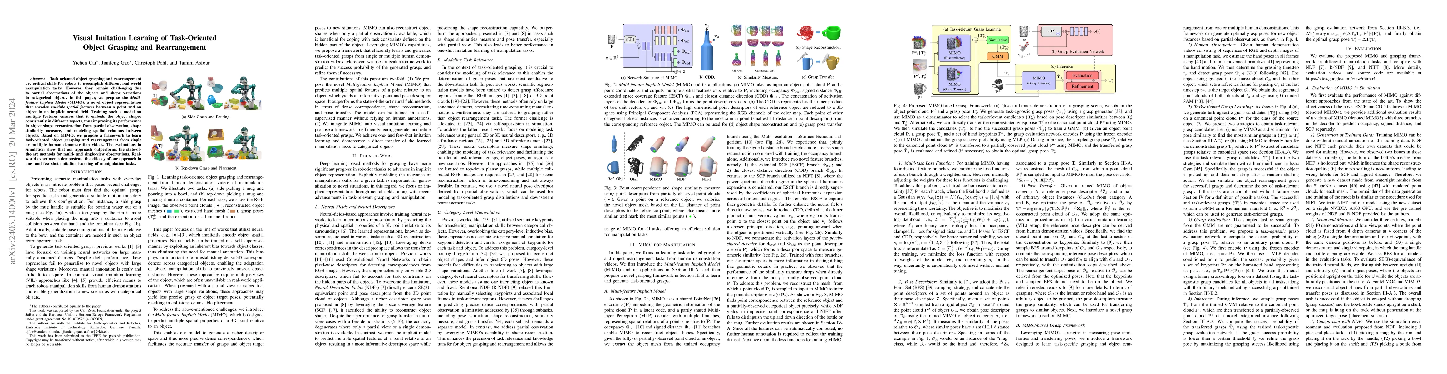 Thumbnail for Visual Imitation Learning of Task-Oriented Object Grasping and
  Rearrangement