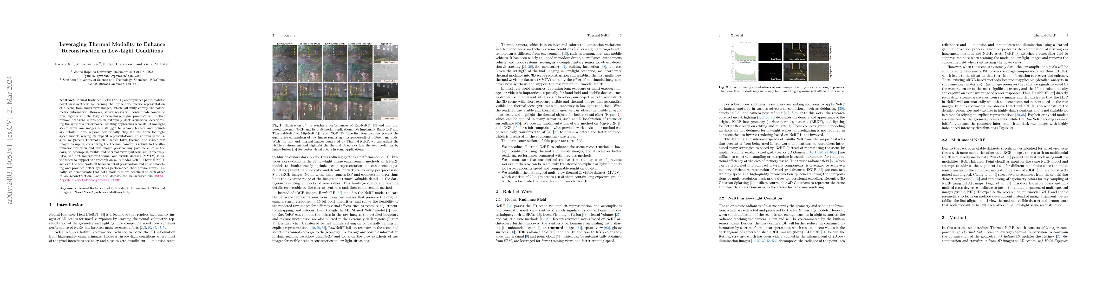 Thumbnail for Leveraging Thermal Modality to Enhance Reconstruction in Low-Light
  Conditions