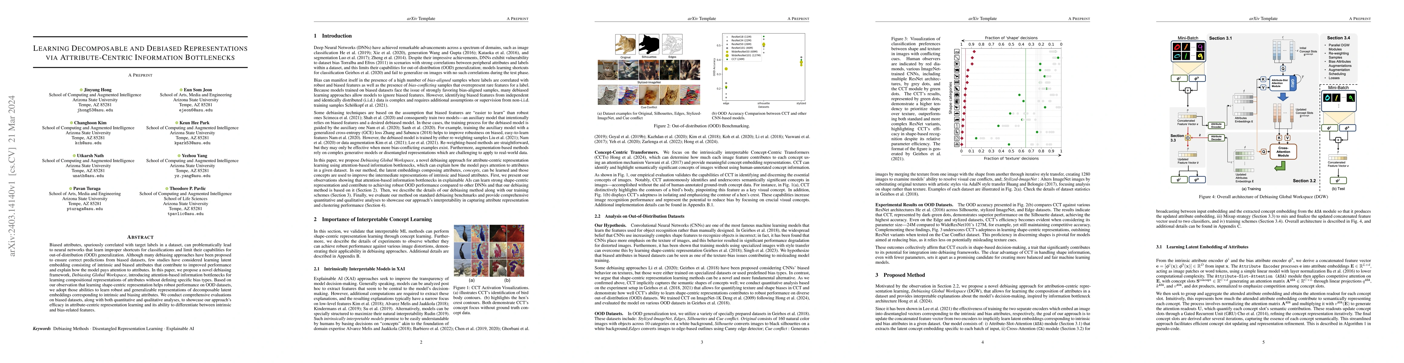 Thumbnail for Learning Decomposable and Debiased Representations via Attribute-Centric
  Information Bottlenecks
