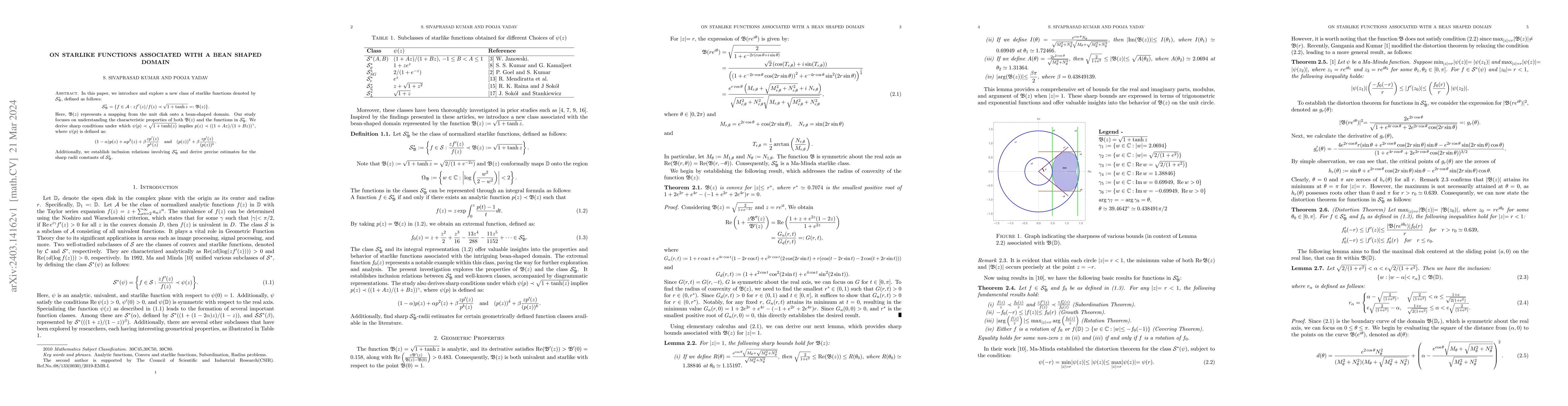 Thumbnail for On Starlike Functions Associated with a Bean Shaped Domain