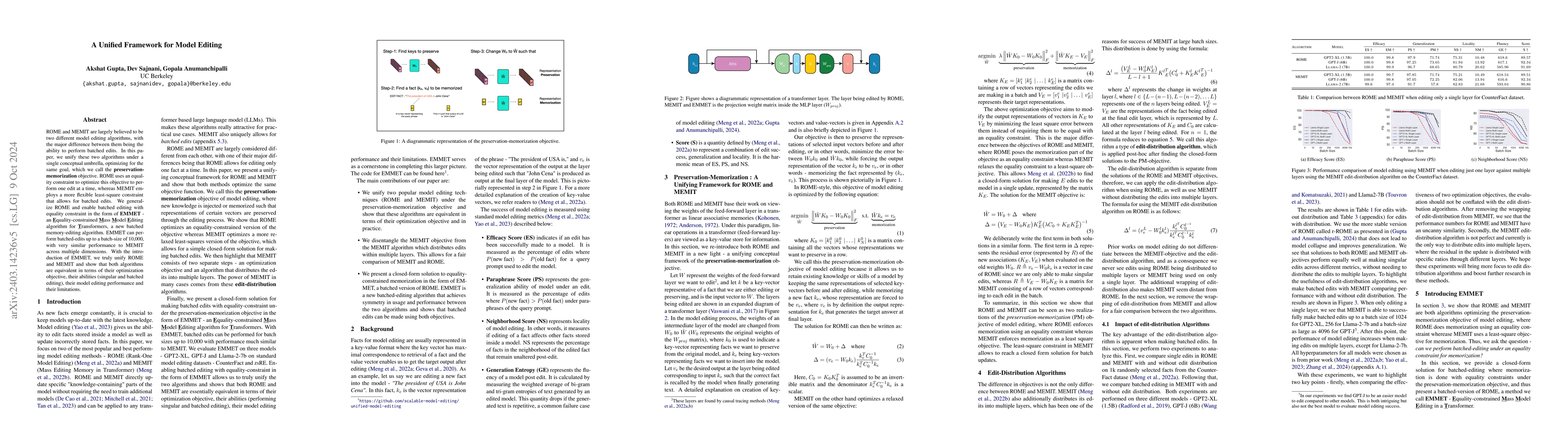 Thumbnail for A Unified Framework for Model Editing