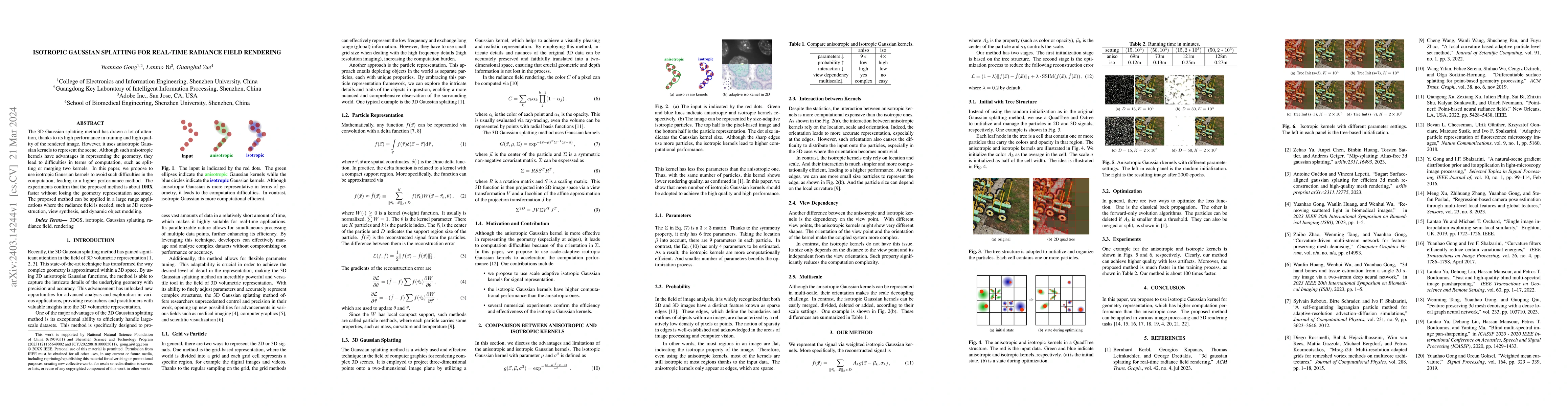 Thumbnail for Isotropic Gaussian Splatting for Real-Time Radiance Field Rendering