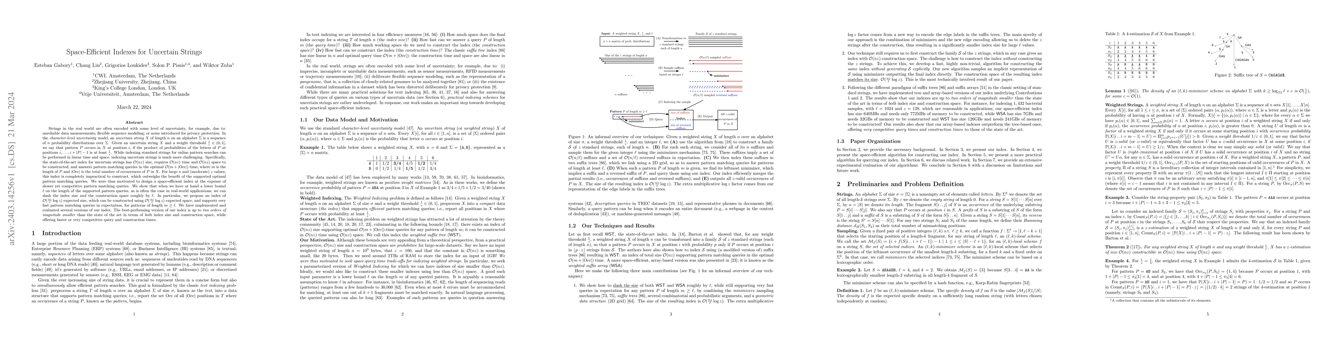 Thumbnail for Space-Efficient Indexes for Uncertain Strings