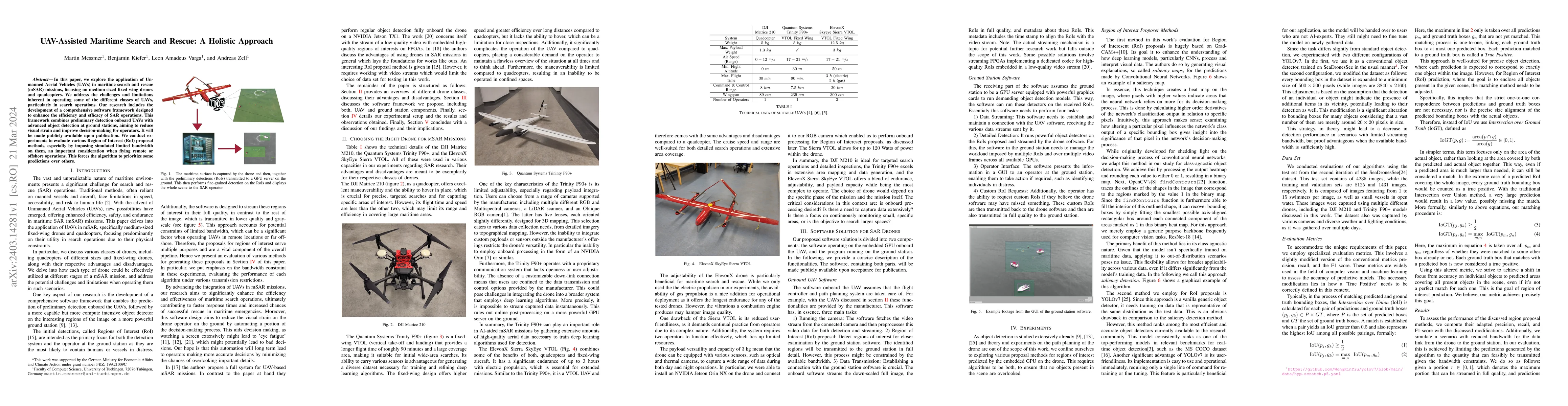 Thumbnail for UAV-Assisted Maritime Search and Rescue: A Holistic Approach