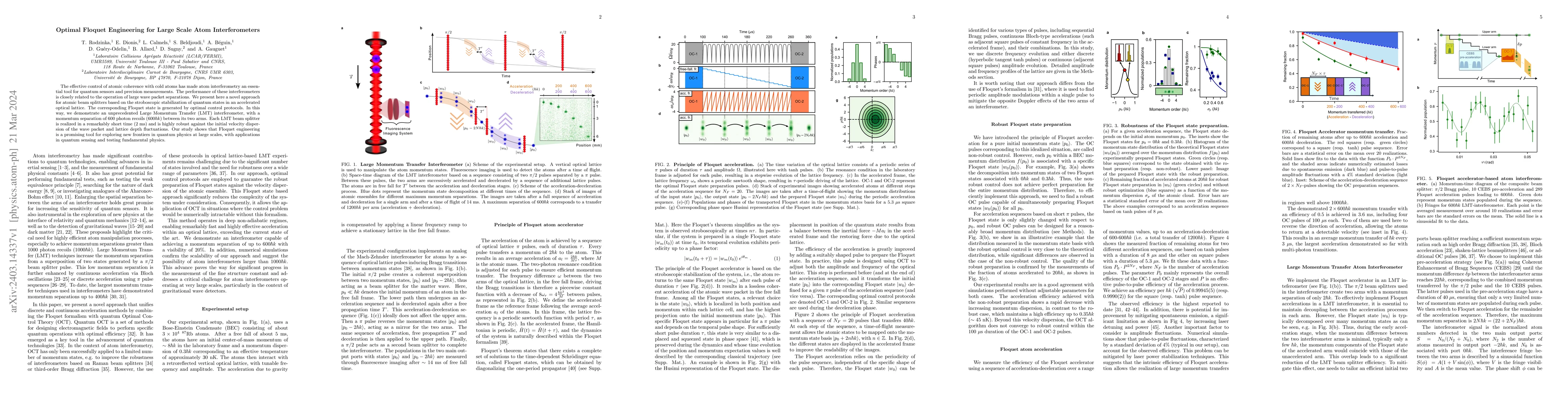 Thumbnail for Optimal Floquet Engineering for Large Scale Atom Interferometers