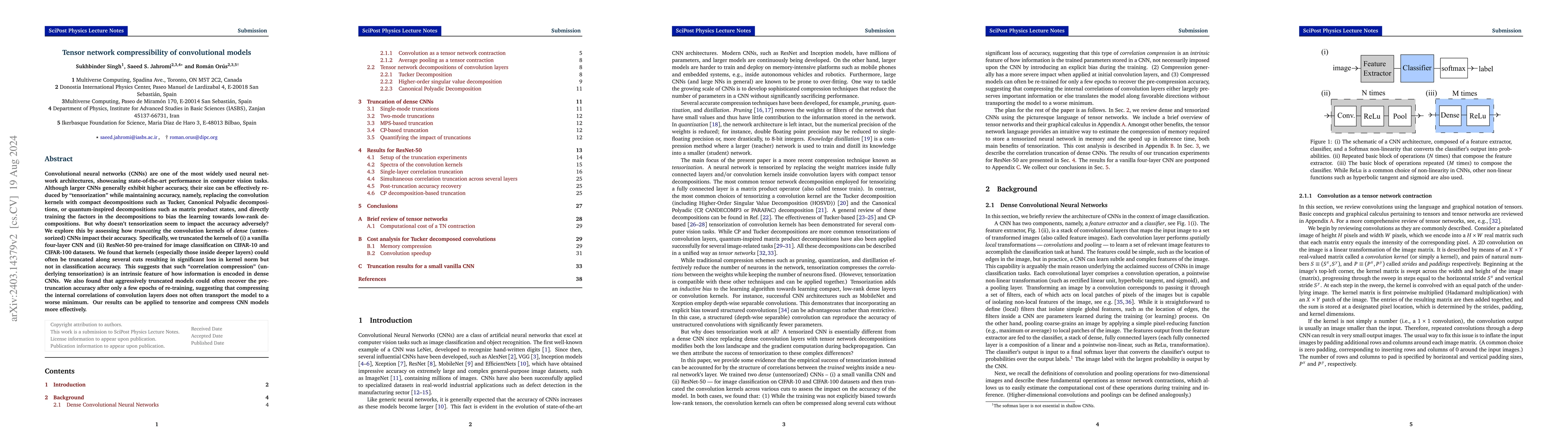Thumbnail for Tensor network compressibility of convolutional models
