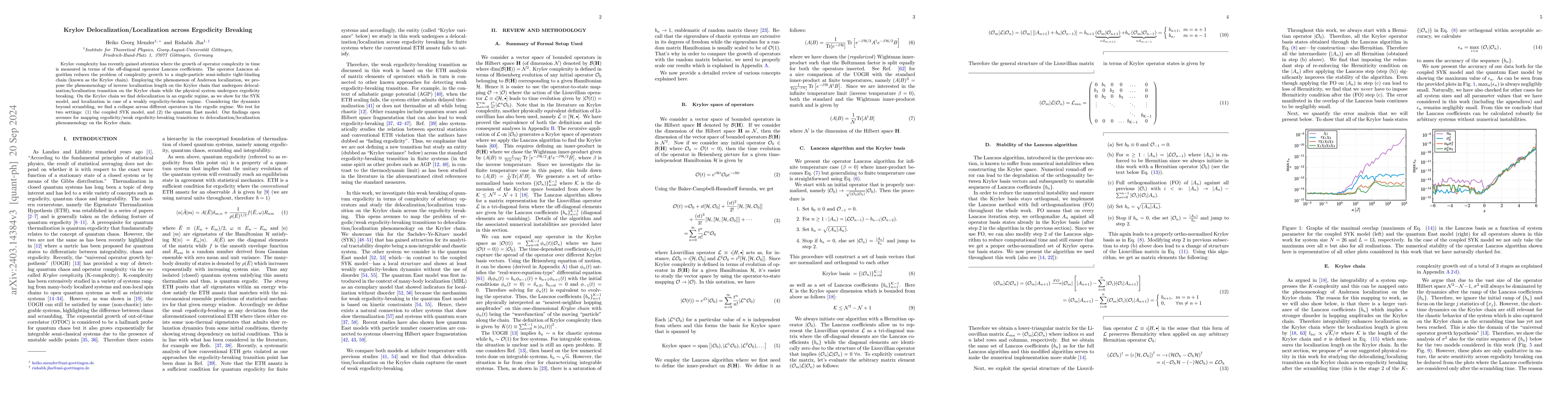 Thumbnail for Krylov localization as a probe for ergodicity breaking