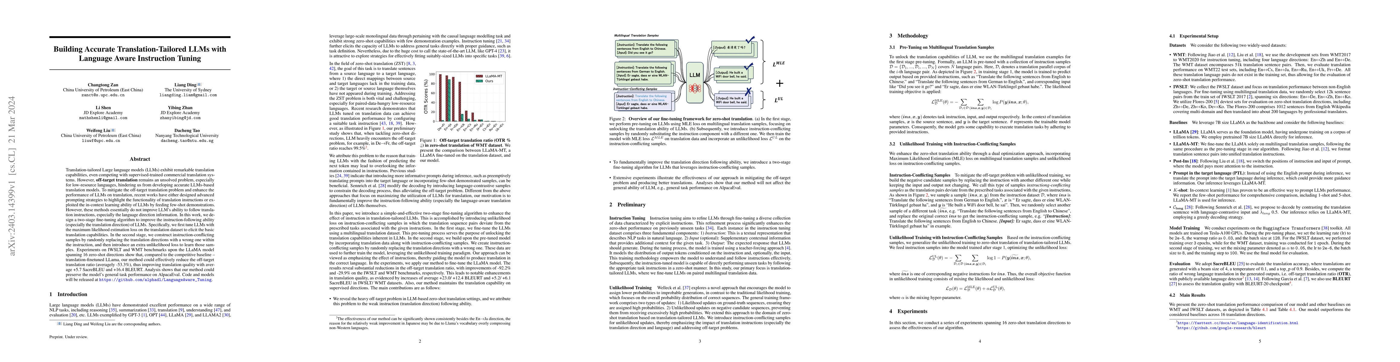 Thumbnail for Building Accurate Translation-Tailored LLMs with Language Aware
  Instruction Tuning