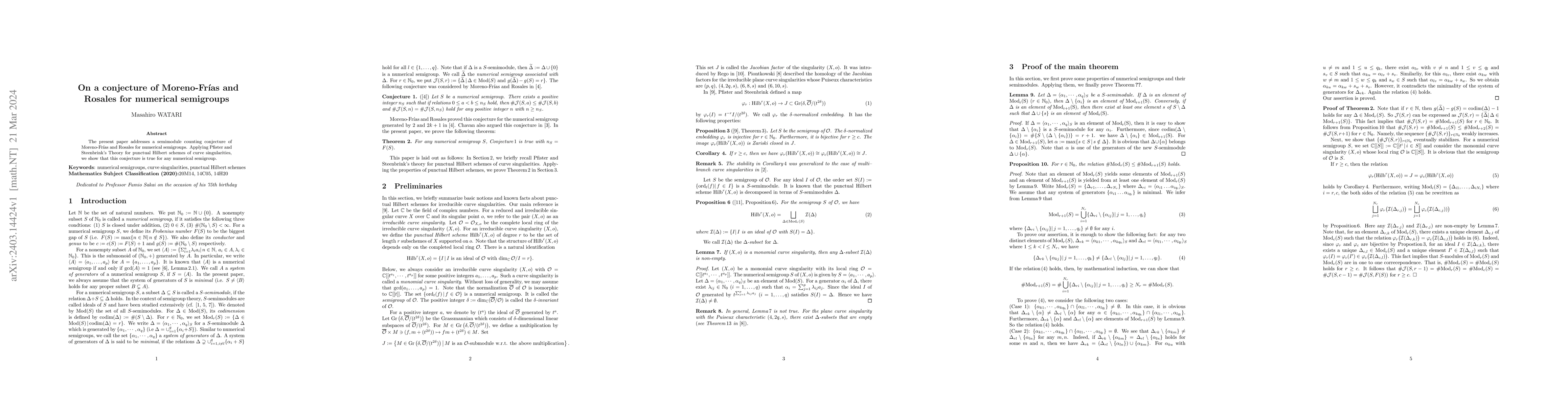 Thumbnail for On a conjecture of Moreno-Fr\'{i}as and Rosales for numerical semigroups