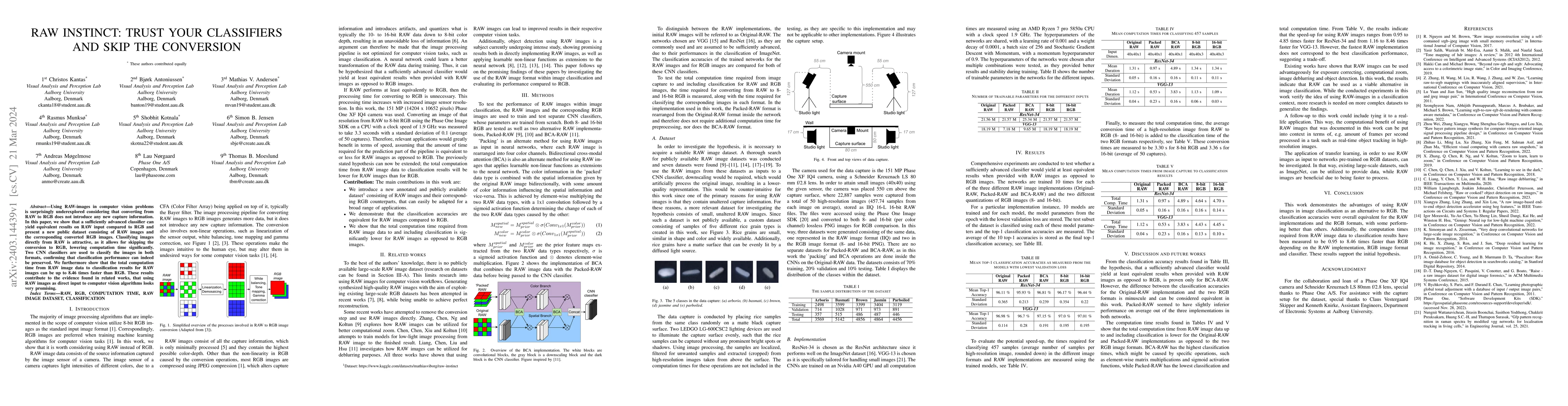 Thumbnail for Raw Instinct: Trust Your Classifiers and Skip the Conversion