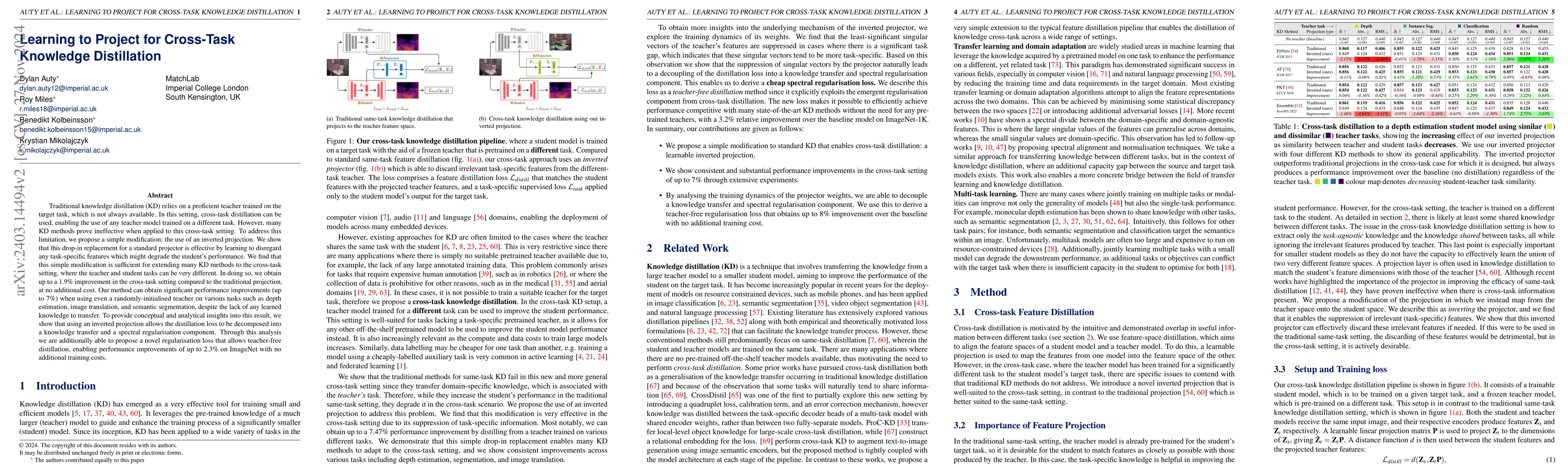 Thumbnail for Learning to Project for Cross-Task Knowledge Distillation