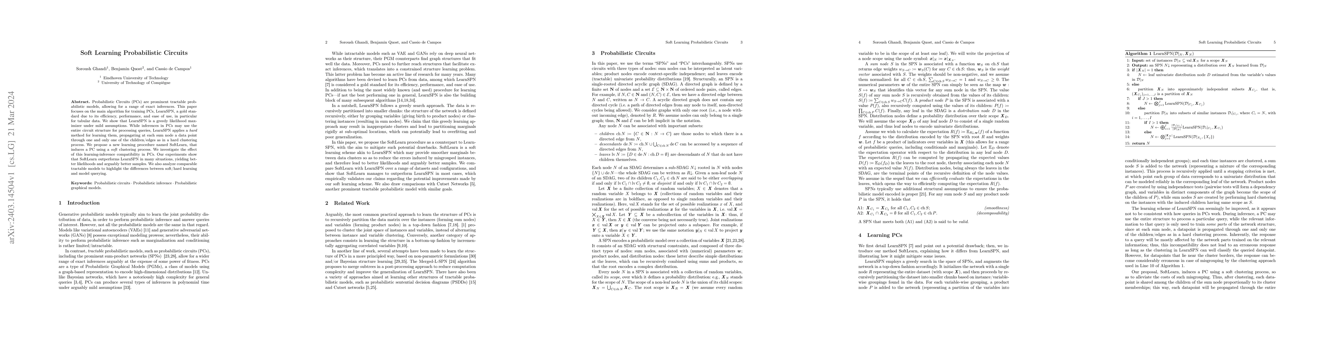Thumbnail for Soft Learning Probabilistic Circuits