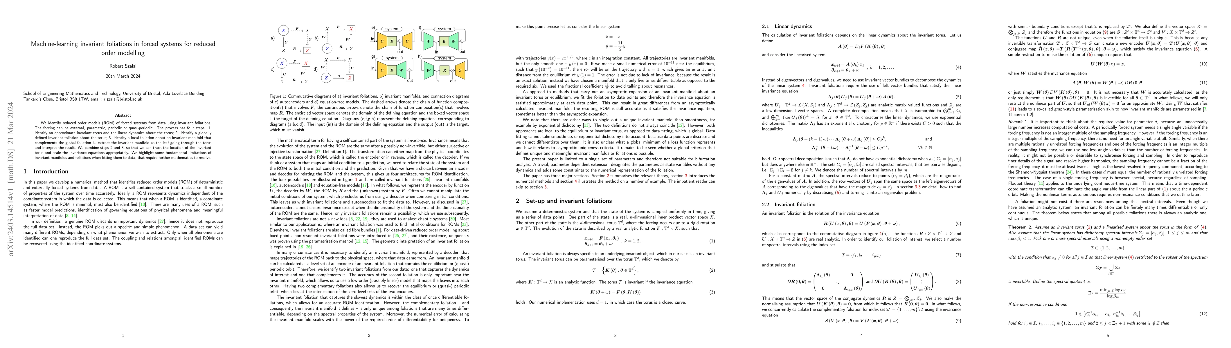 Thumbnail for Machine-learning invariant foliations in forced systems for reduced
  order modelling