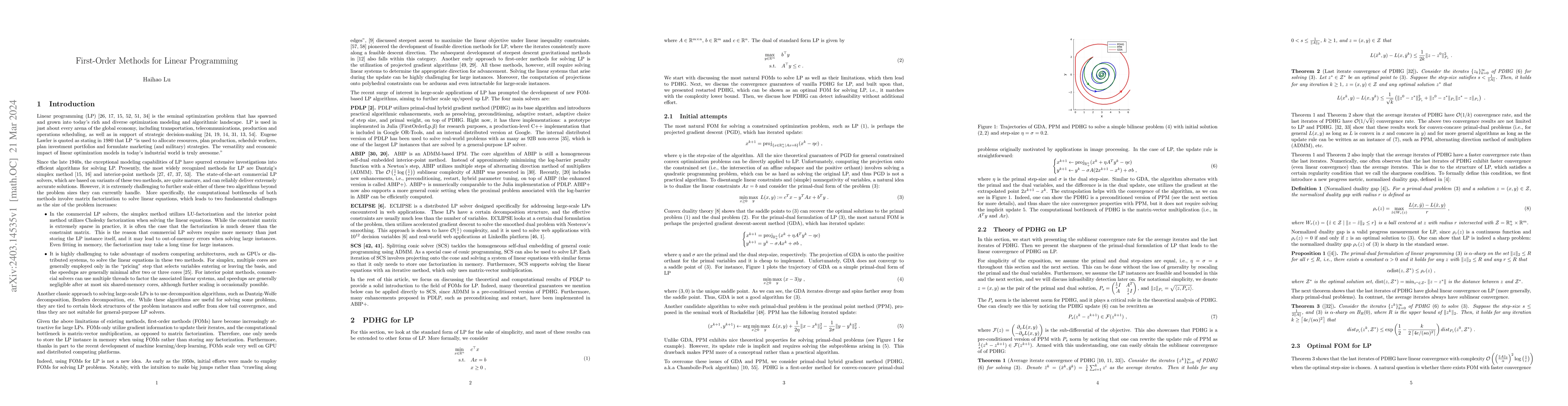 Thumbnail for First-Order Methods for Linear Programming