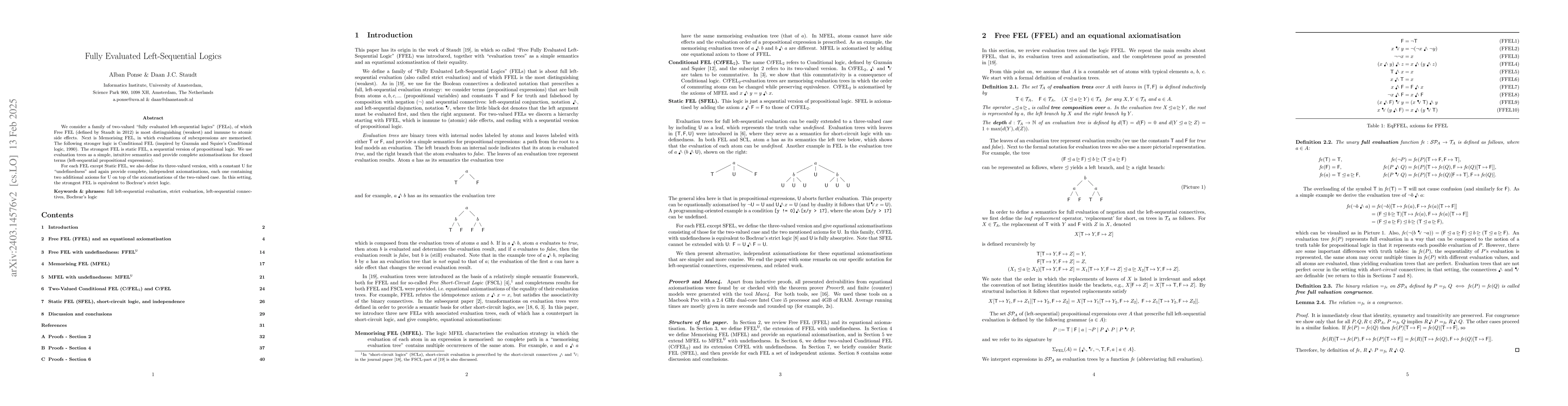 Thumbnail for Fully Evaluated Left-Sequential Logics