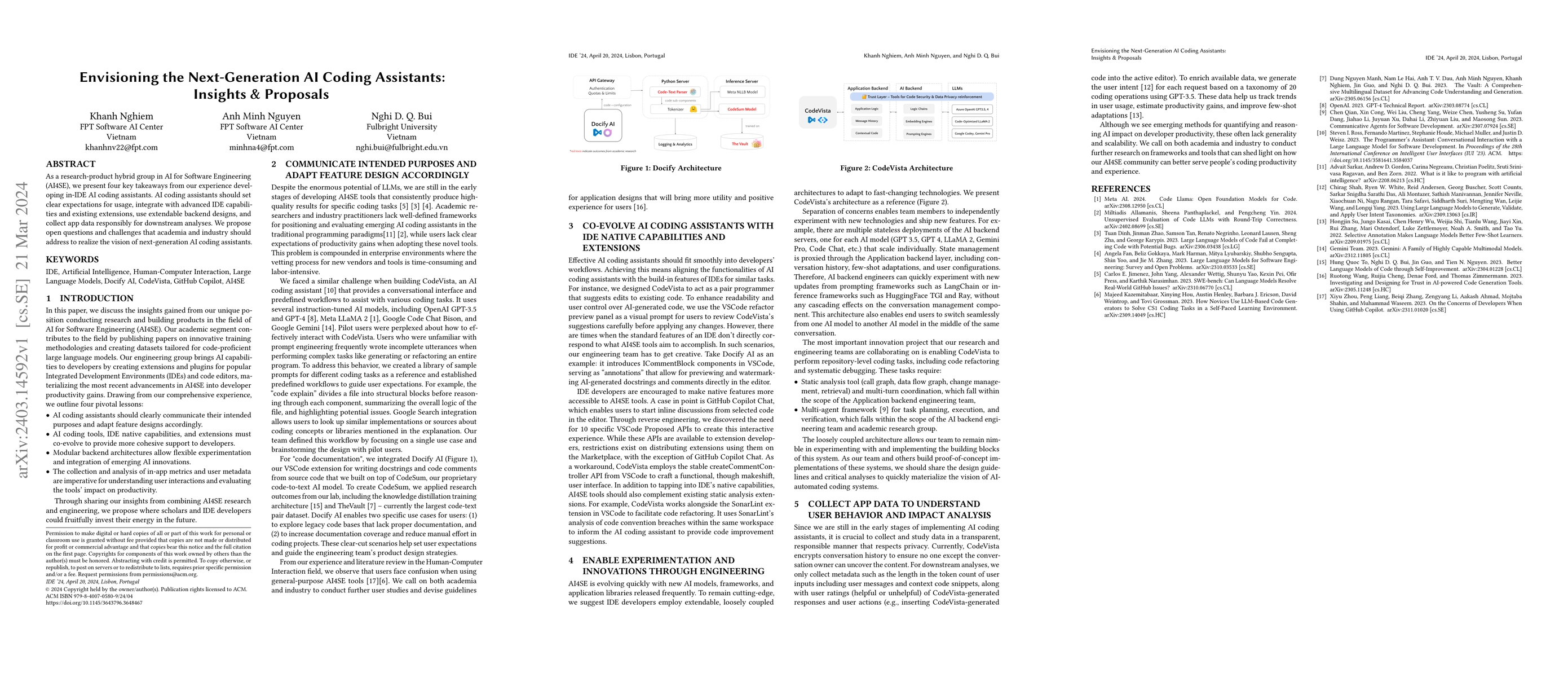 Thumbnail for Envisioning the Next-Generation AI Coding Assistants: Insights &
  Proposals