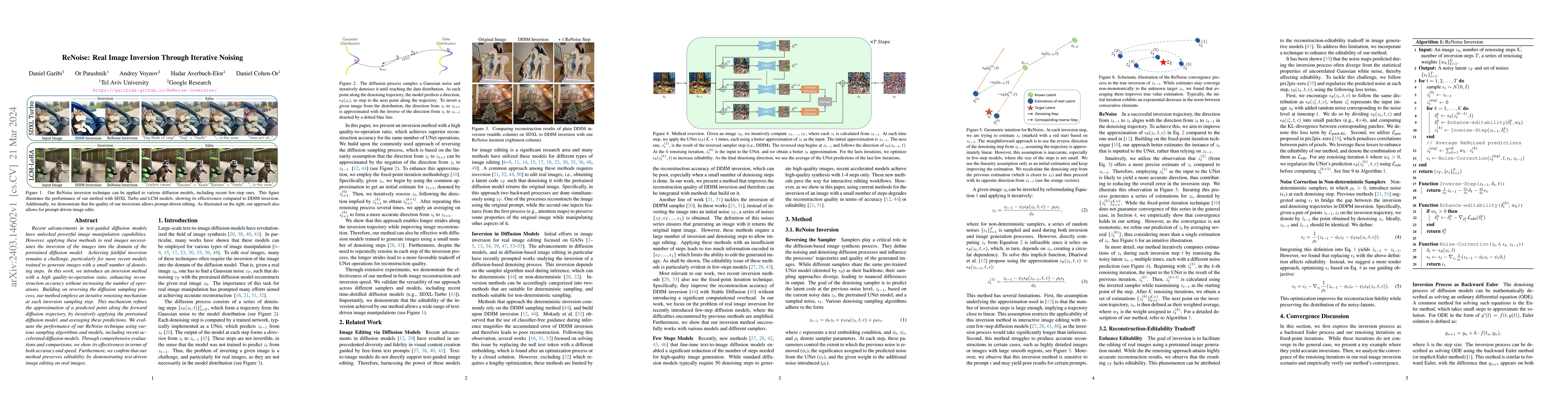 Thumbnail for ReNoise: Real Image Inversion Through Iterative Noising