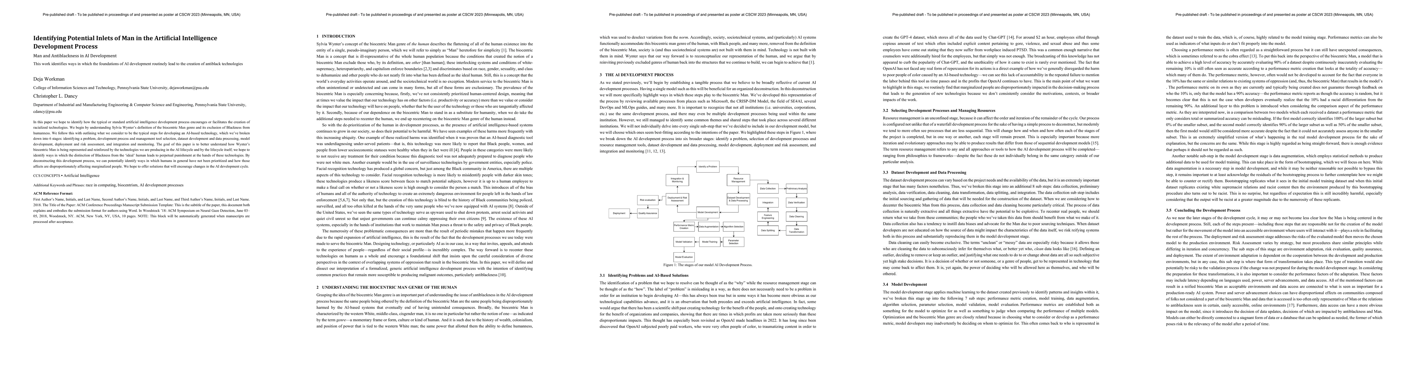 Thumbnail for Identifying Potential Inlets of Man in the Artificial Intelligence
  Development Process