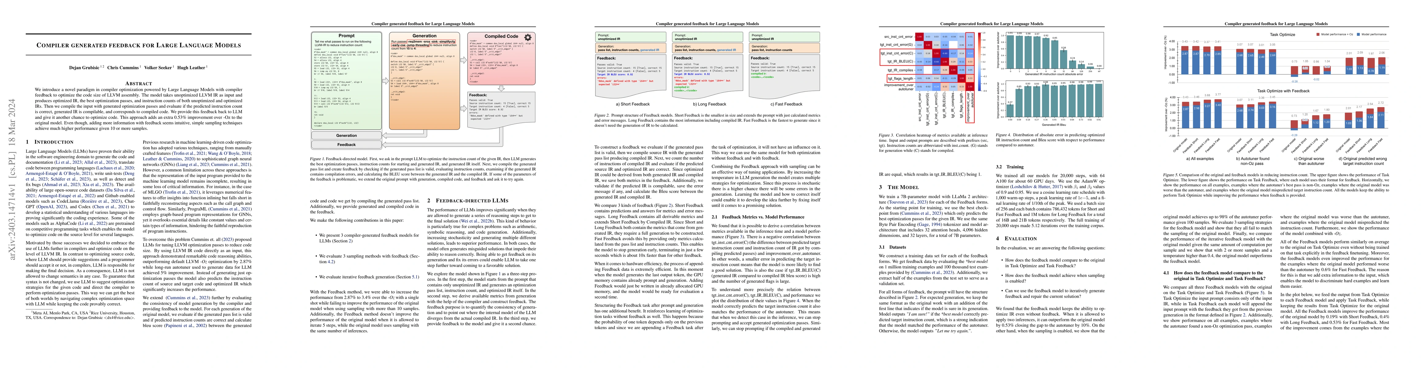 Thumbnail for Compiler generated feedback for Large Language Models