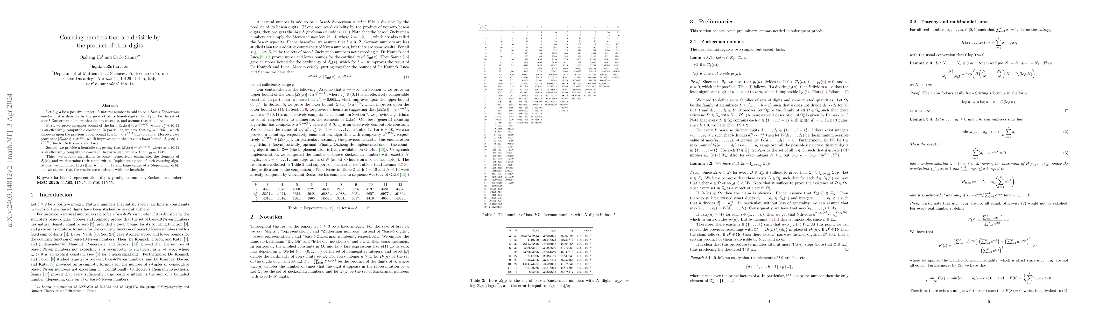 Thumbnail for Counting numbers that are divisible by the product of their digits