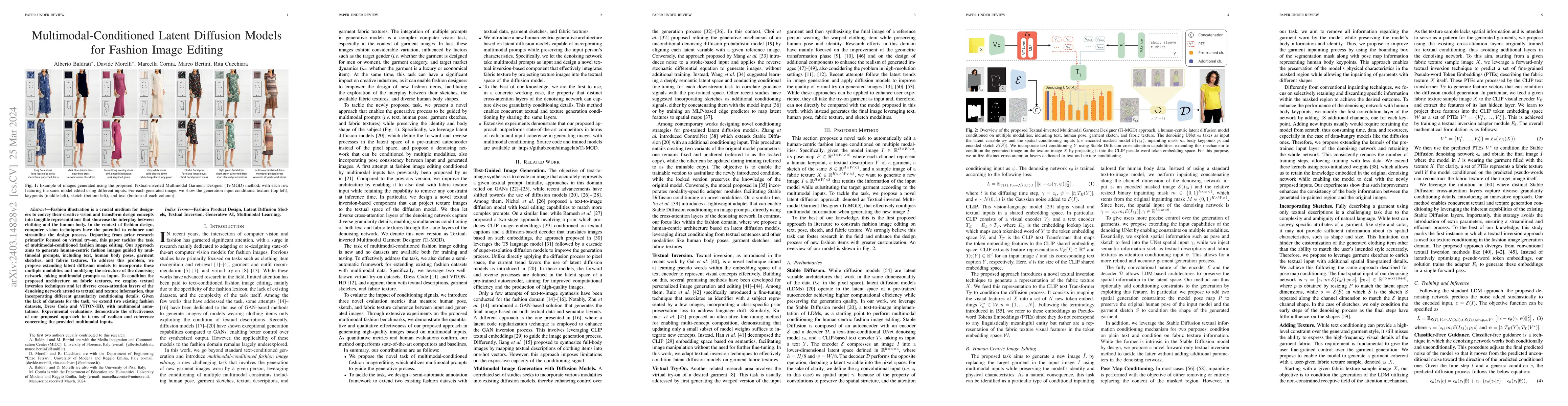 Thumbnail for Multimodal-Conditioned Latent Diffusion Models for Fashion Image Editing